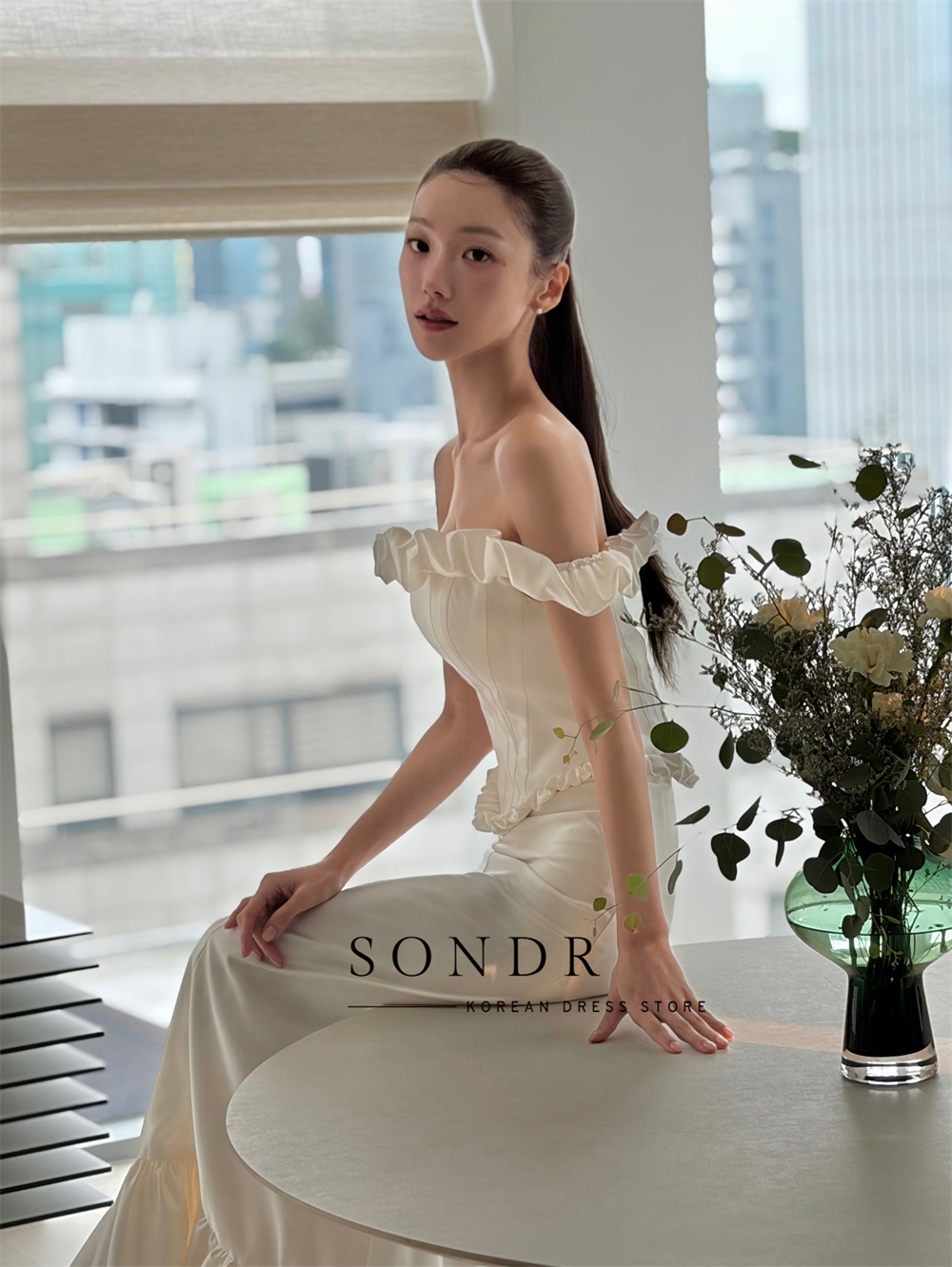 Sondr 보헤미안 A라인 한국 웨딩드레스 오프숄더 글 - Modern Korean Lifestyle 리뷰 및 가격