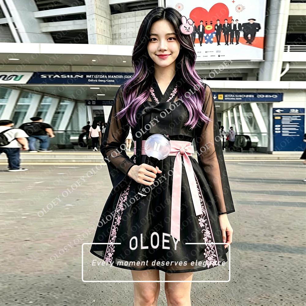 OLOEY 모던 아플리케 숏 콘서트 한복 2026 대비 - Modern Korean Lifestyle 리뷰 및 가격